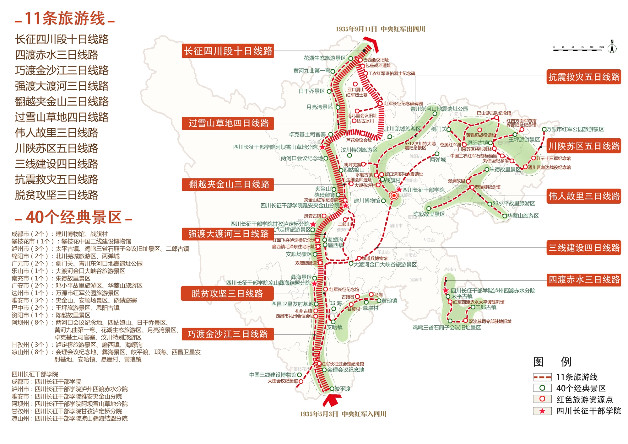 四川红色旅游景点有哪些地方、四川红色旅游经典两日游推荐